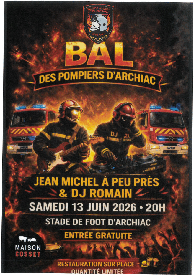 Bal pompiers archiac